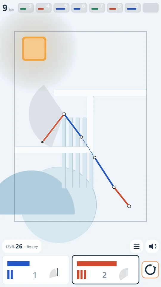 An ice level with a stepped thread on a phone