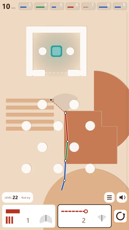 A sand level with a timed door on a phone